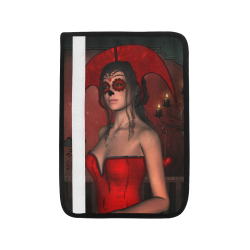 Awesome lady with sugar skull face Car Seat Belt Cover 7''x10''