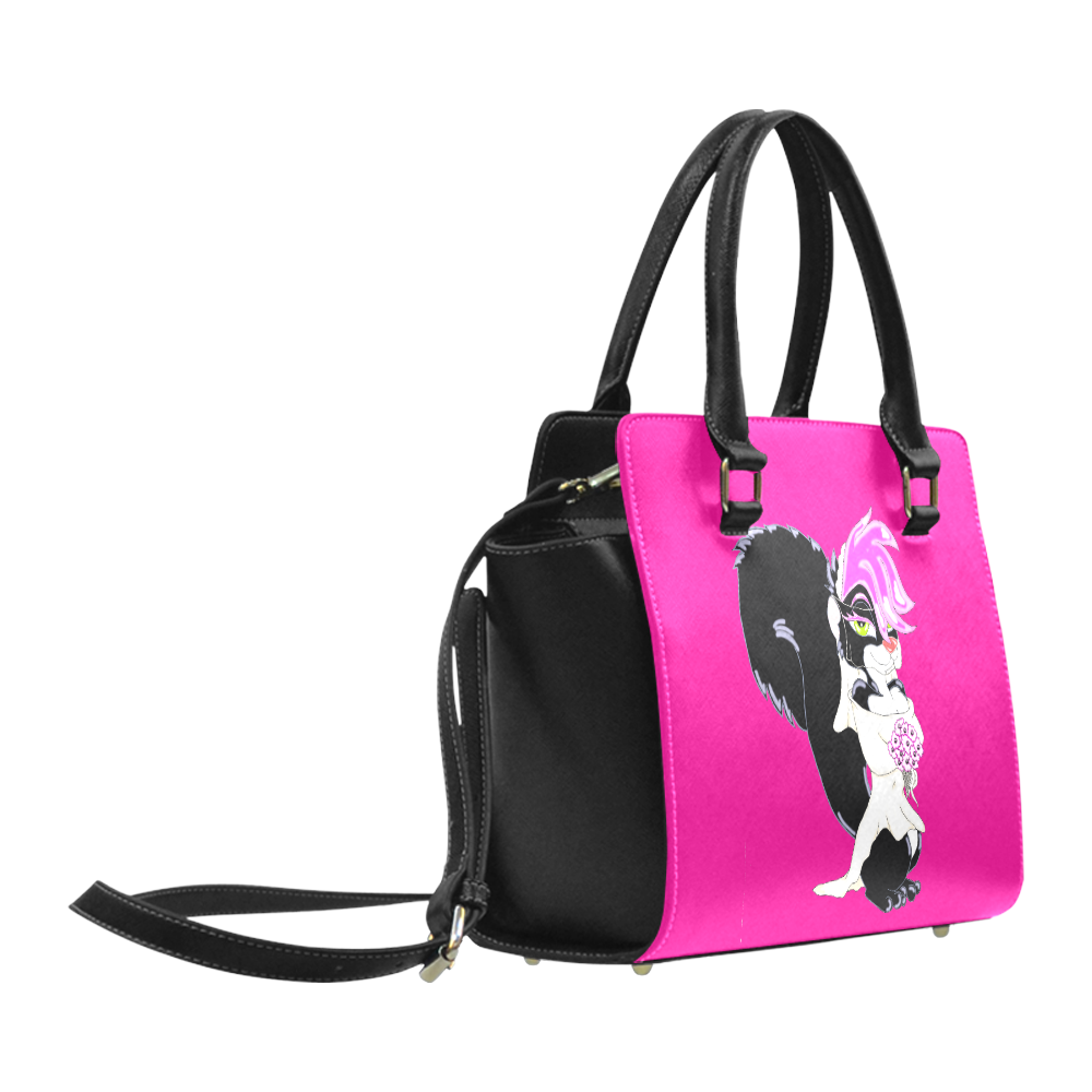 Punk Skunk Bride Pink Classic Shoulder Handbag (Model 1653)