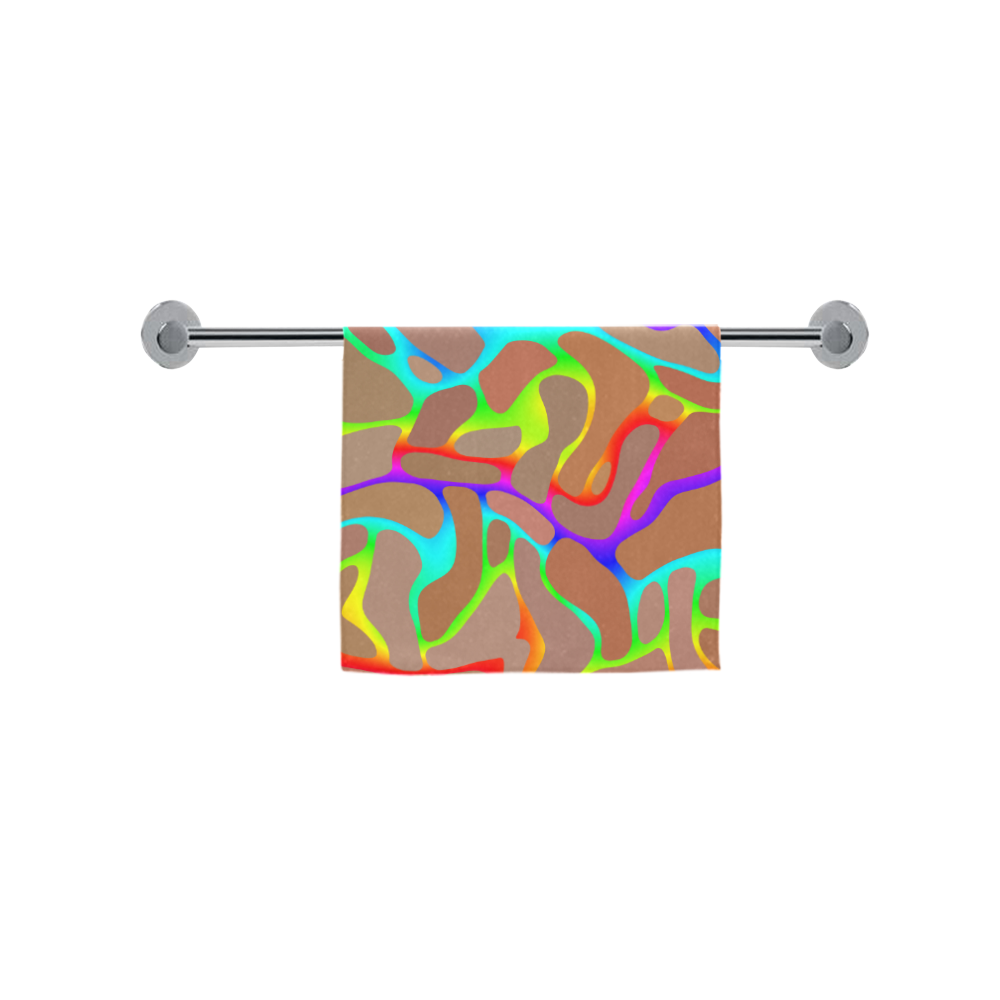 Colorful wavy shapes Custom Towel 16"x28"