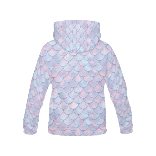 Mermaid Scales All Over Print Hoodie for Men/Large Size (USA Size) (Model H13)