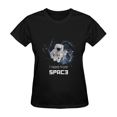Astronaut in Space Sunny Women's T-shirt (Model T05)