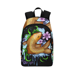 Koi Fish Fabric Backpack for Adult (Model 1659)